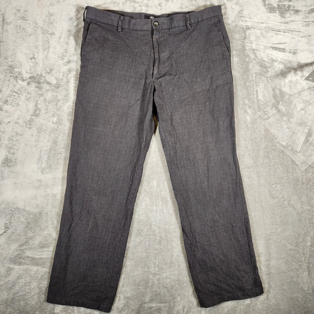 Dockers Pants Men's 39X31 Signature Khaki Gray‎ Cotton Blend High Rise